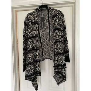 Black and White Print Cardigan